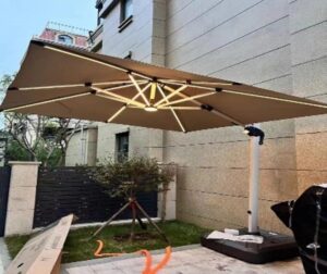 Outdoor 7022 Turkey Warm-Light Umbrella with Lights