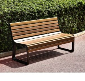 Modern Cast Aluminum Park Bench