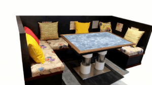 Custom High-Capacity Commercial Corner Banquette H