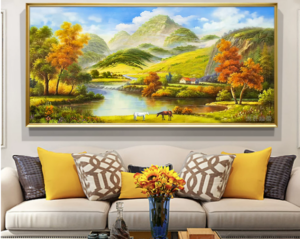 `Bespoke Wall Art for Interior Designers | Hand-Painted Canvas | Singapore Trade`