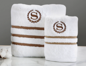 Soft water-absorbent hotel towels & face cloths