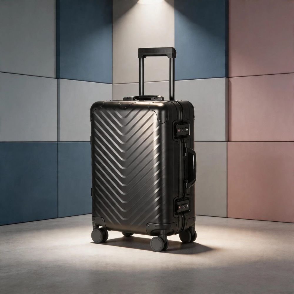 Ripple Aluminium Hard-Shell Luggage Set (20/24-inch) – Luggage corporate gift supplied by PANDA COLLECTIONS, Singapore