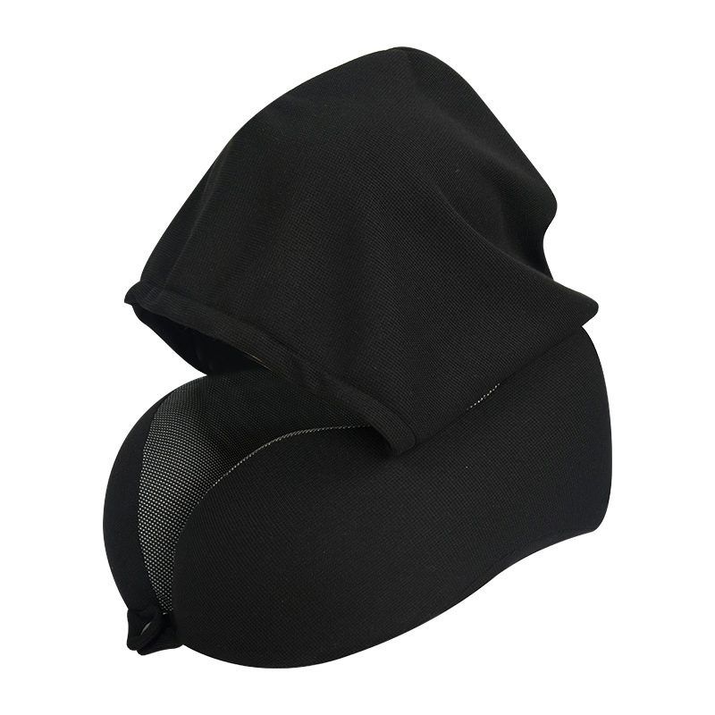 Hooded Memory Foam Neck Pillow – Neck Pillows corporate gift supplied by PANDA COLLECTIONS, Singapore