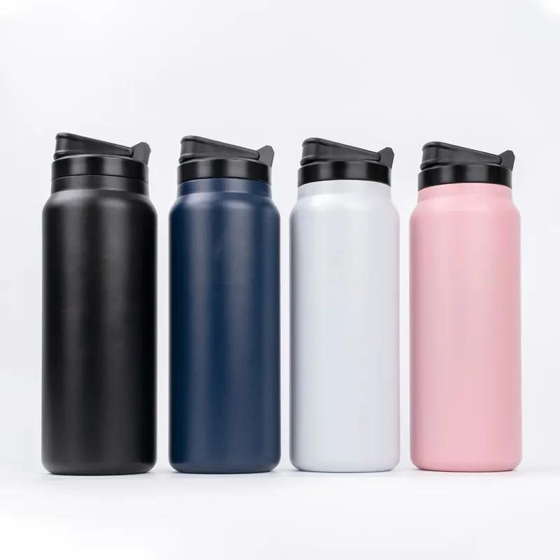 32oz Wide-Mouth Flask with Straw Lid – Vacuum Flasks & Tumblers corporate gift supplied by PANDA COLLECTIONS, Singapore