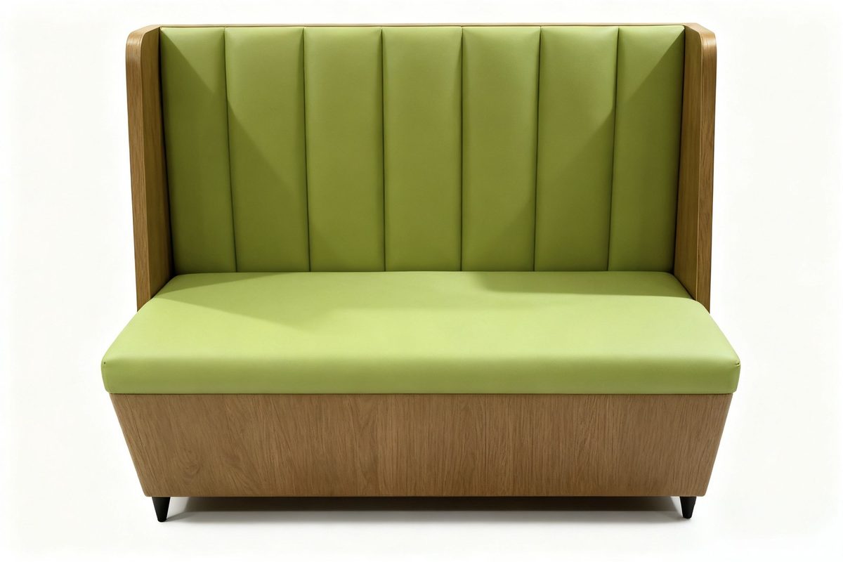 Custom Tall Vertical Pleat Banquette K product image