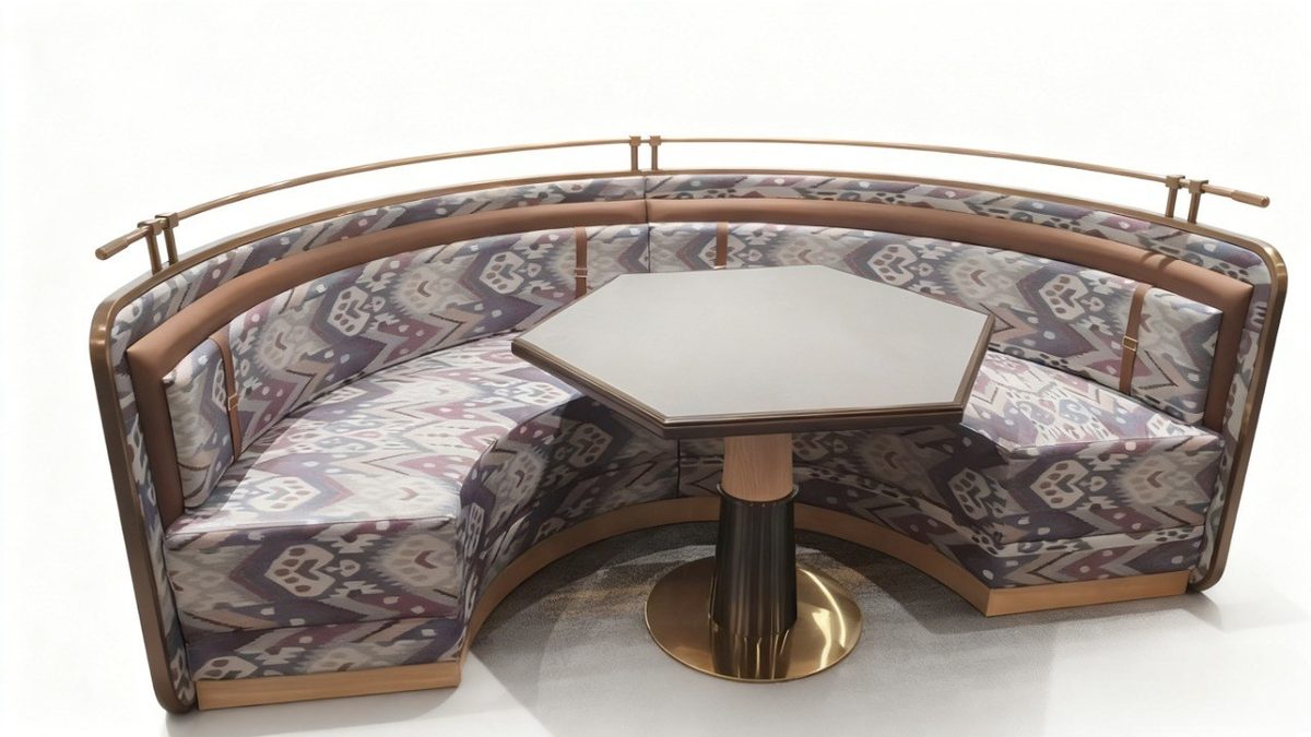 Custom Curved Banquette Seat B product image