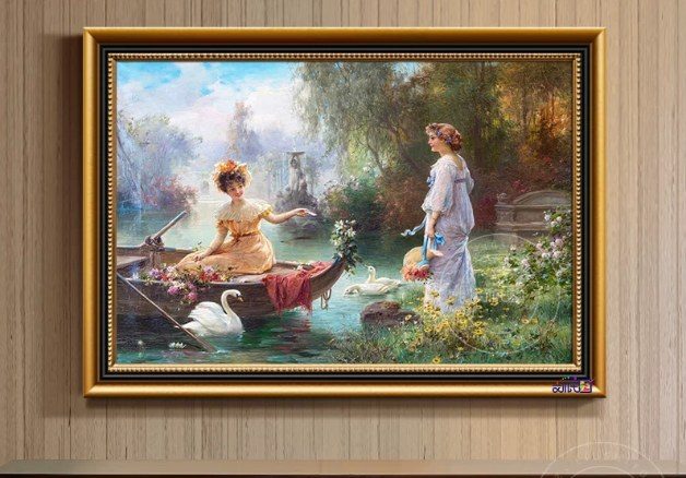 Commercial Hand-Painted Oil Painting Wall Decor | Hotel Lobby & Reception Art | Singapore Supplier product image