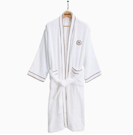 100% Cotton White Terry Bathrobe for 5‑Star Hotels, Singapore Wholesale Supply product image