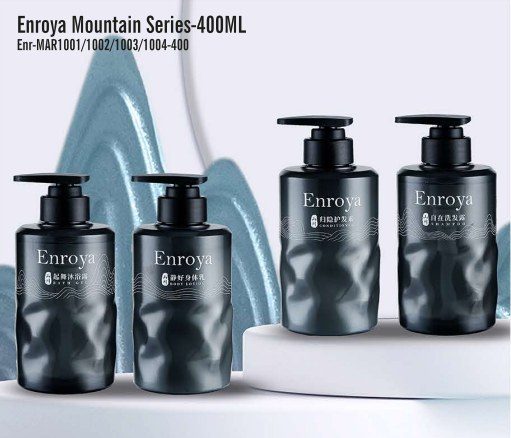 Enroya Mountain Series‑400ML Refillable Hotel Bath Amenity Dispenser (Shampoo, Conditioner, Body Wash, Body Lotion) Singapore Wholesale product image