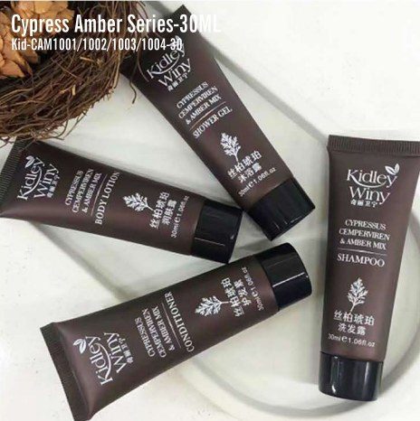 Cypress Amber Series‑30ML Mini Hotel Bath Amenity Set | Luxury Disposable Guest Toiletries Singapore product image