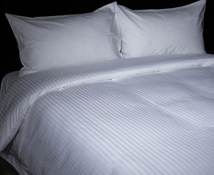 60S Striped Hotel Linen 4‑Piece Set | Long‑Staple Cotton Bedding Singapore Wholesale product image