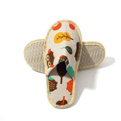 Hotel Disposable Slippers‑SPR010 | Kids Cartoon Animal Print Children Guest Slippers Singapore Wholesale product image