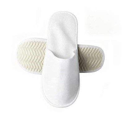 Hotel Disposable Slippers‑SPR013 | White Closed‑Toe Guest Slippers with Non‑Slip Sole Singapore Wholesale product image