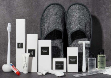 Toiletries Set Series‑YKCTS001 | Monochrome White‑Black Luxury Hotel Amenity Kit Singapore Wholesale product image