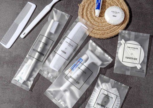 Toiletries Set Series‑YKCTS017 | Transparent Sachet Minimal Hotel Amenity Kit Singapore Wholesale product image