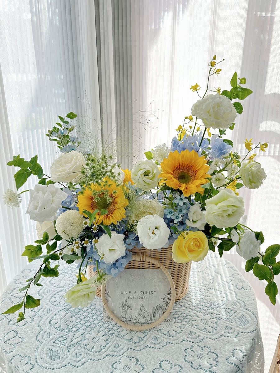 Flower Baskets – corporate flower delivery Singapore