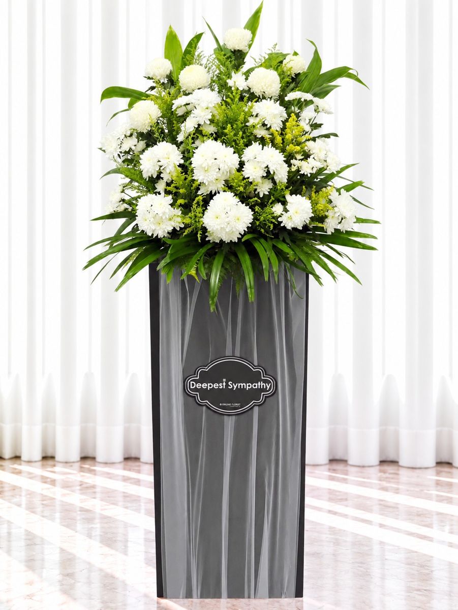 Condolence Flower Stands – corporate flower delivery Singapore