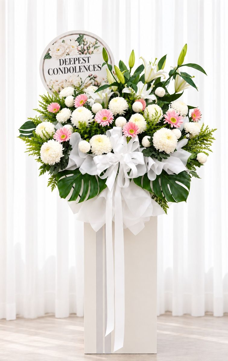 Serene Grace – Condolence Flower Stand Singapore – Condolence Flower Stands
