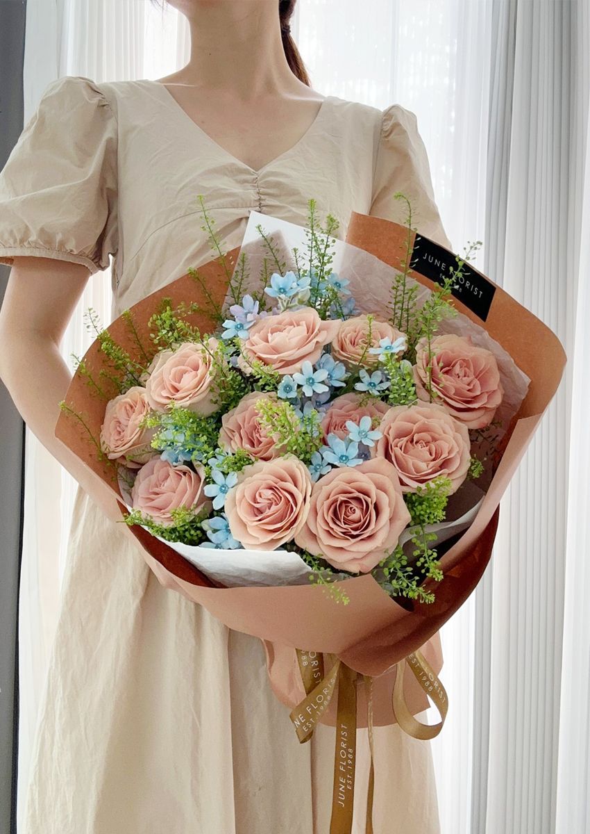 Flower Bouquet (Cappuccino Roses) 006 – image 2