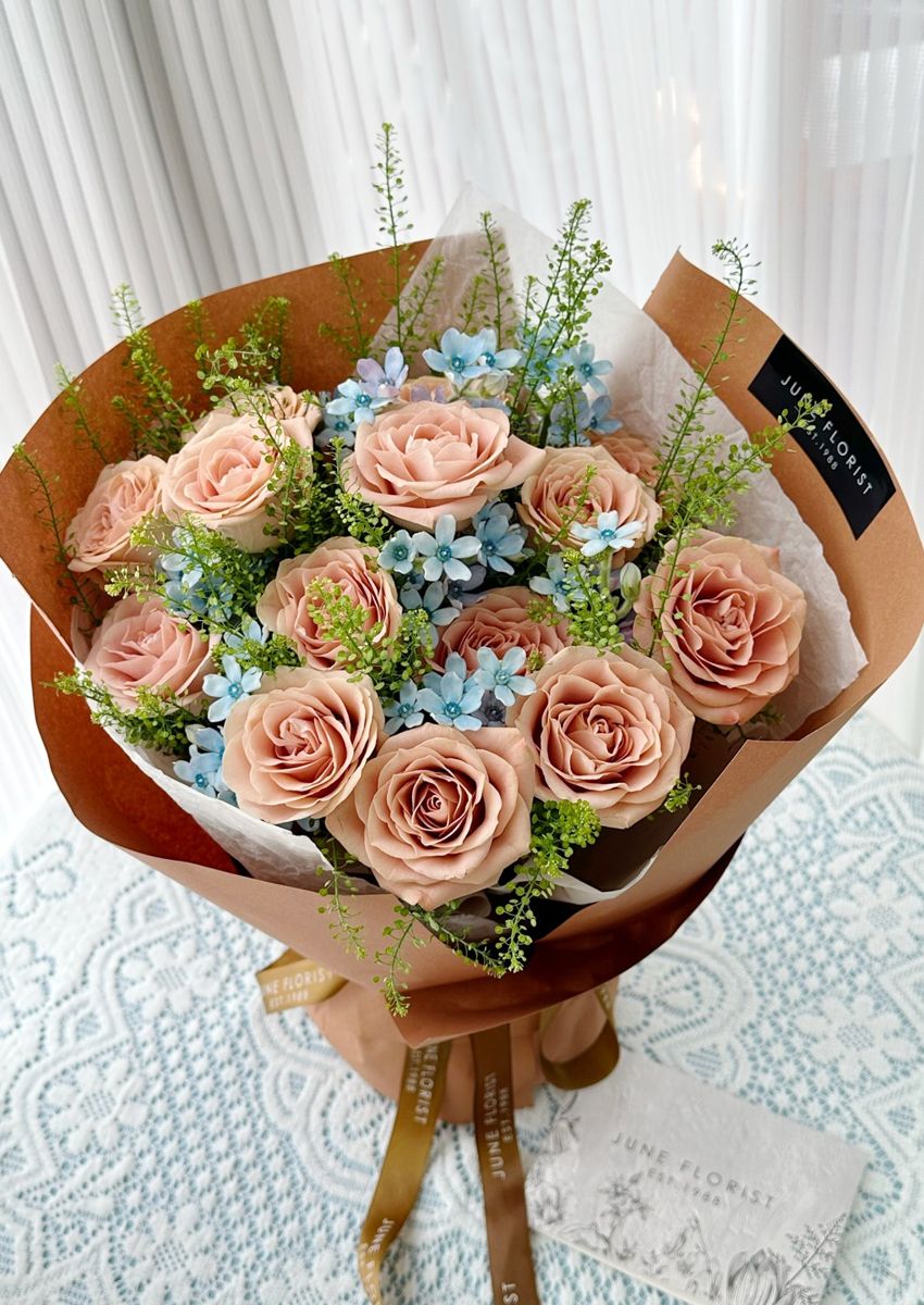 Flower Bouquet (Cappuccino Roses) 006 – image 3