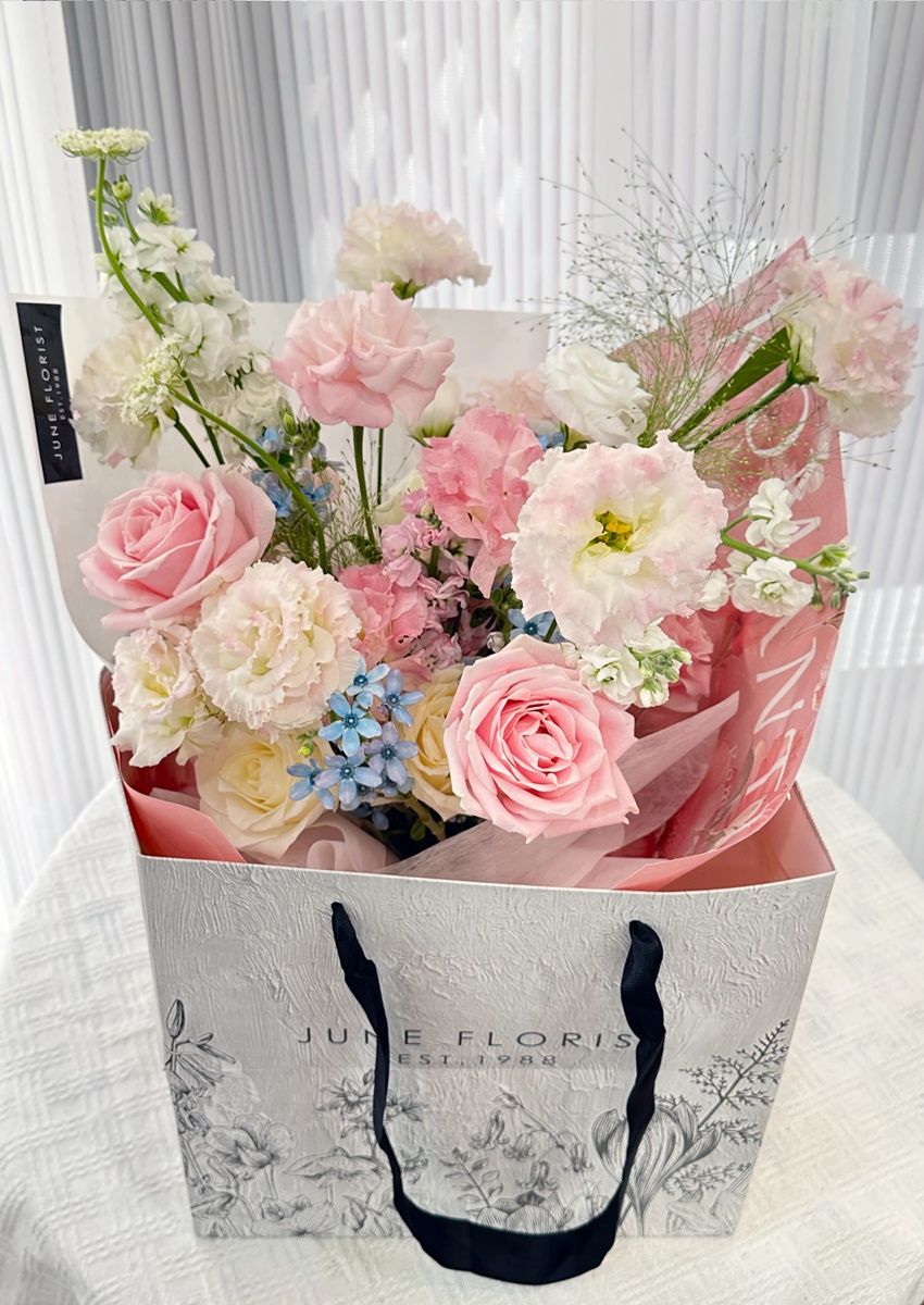 Flower Bouquet (Pink Rose & Eustoma) 011 – image 2