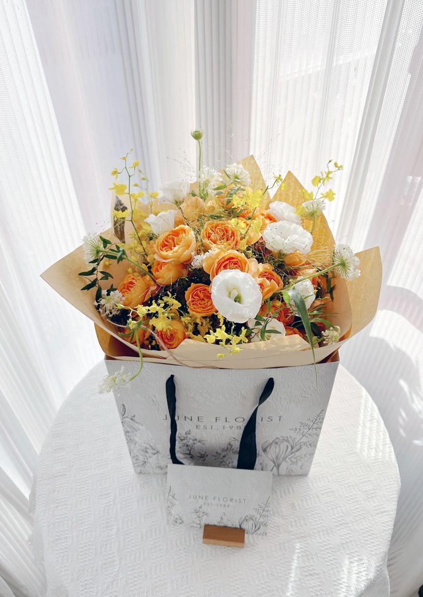 Flower Bouquet (Orange Rose) 022 – image 2