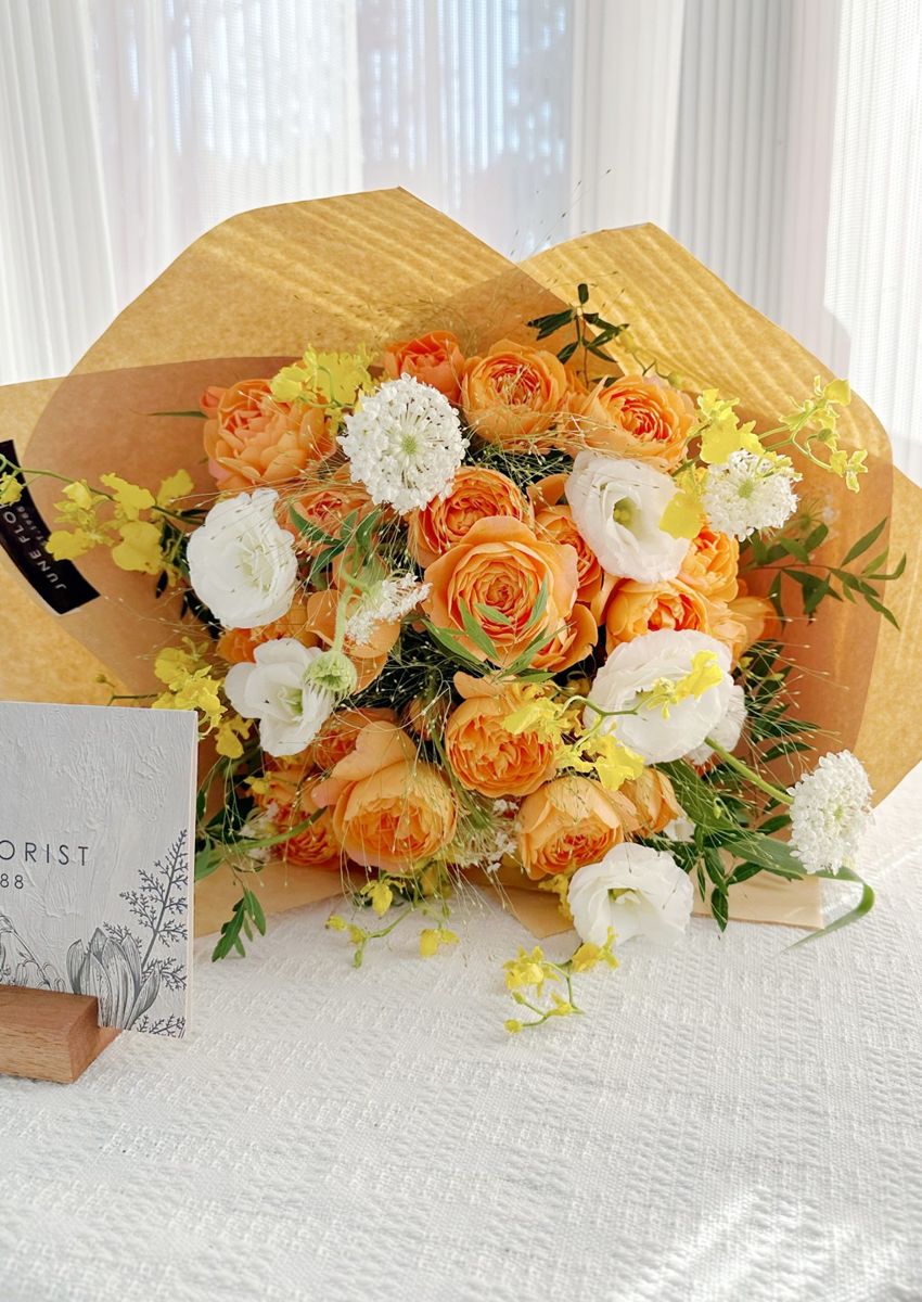 Flower Bouquet (Orange Rose) 022 – image 3
