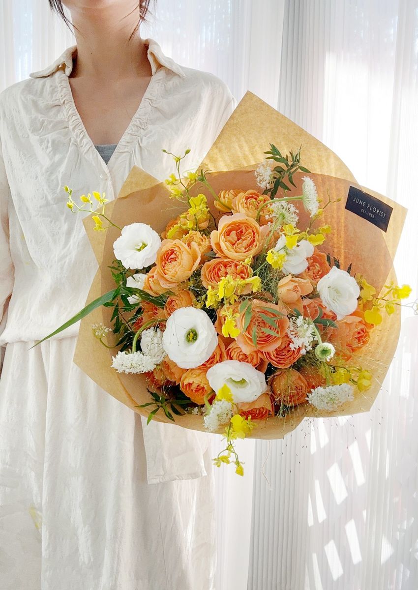 Flower Bouquet (Orange Rose) 022 – image 4