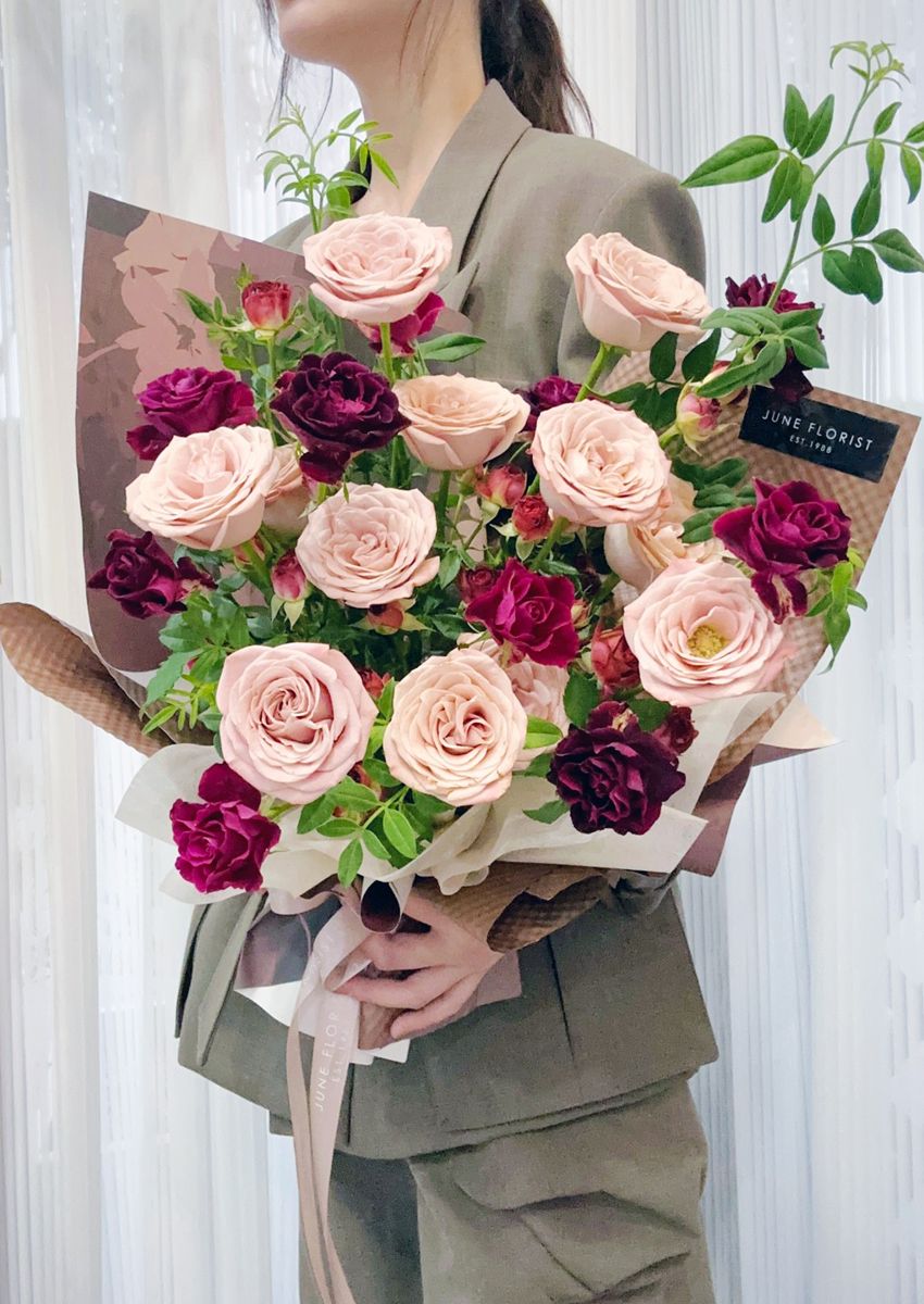 Flower Bouquet (Cappuccino Roses) 032 – image 4