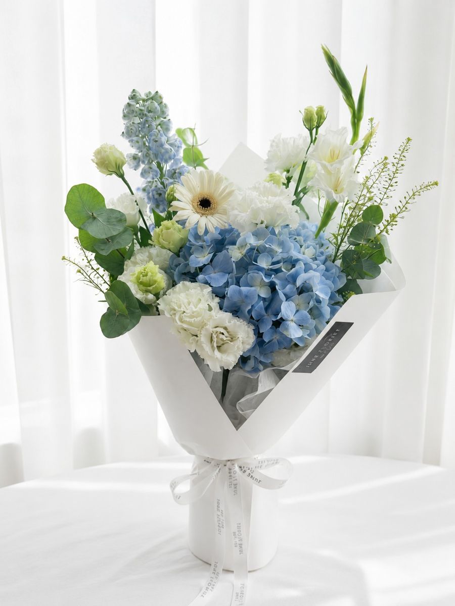 Blue Serenity – Hand Bouquets