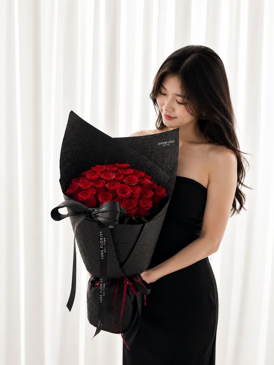 Timeless 33 Red Roses Bouquet – image 3