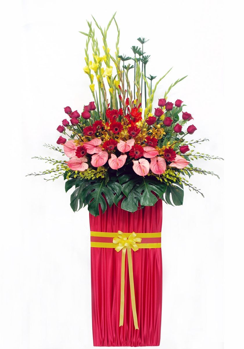 Congratulatory Flower Stand-007 – Grand Opening Flower Stands