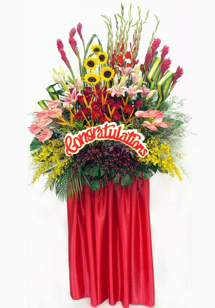 Congratulatory Flower Stand-008 – Grand Opening Flower Stands