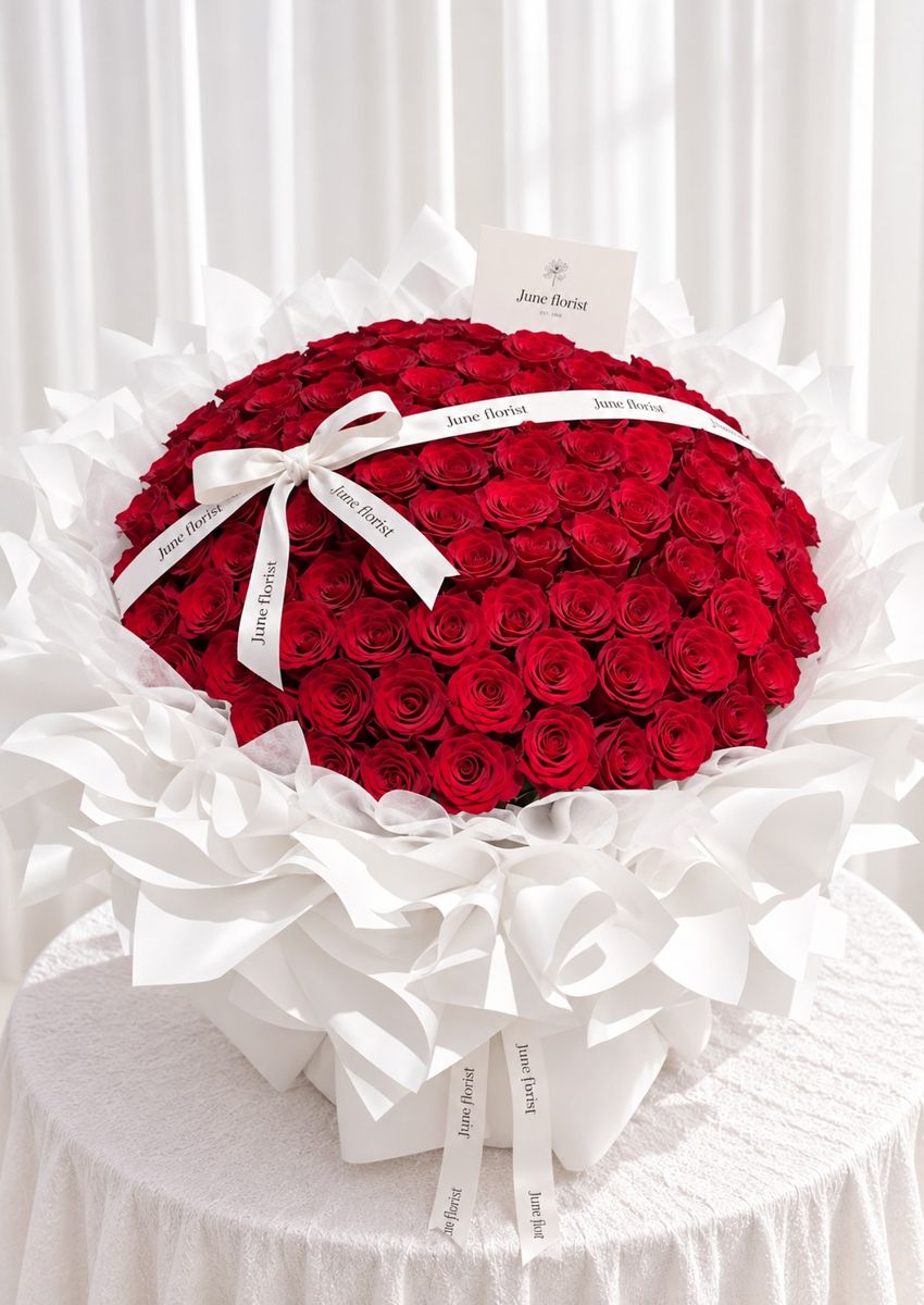 Grand Amour – 99 Red Roses Bouquet Singapore – 99 Roses