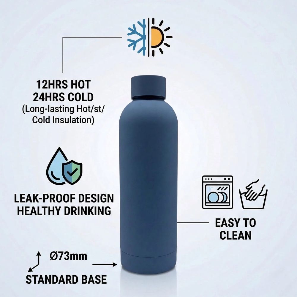 Matte Colour 304 Stainless Steel Vacuum Flask – Vacuum Flasks & Tumblers corporate gift supplied by PANDA COLLECTIONS, Singapore