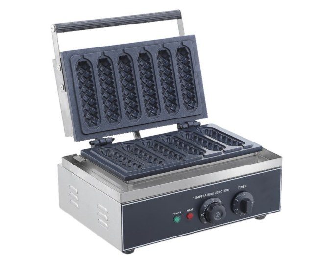 Six Grid Fragrant Pastry Machine YN-302 | Commercial 6-Grid Waffle Stick Maker Singapore product image