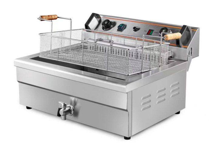 Electric Fryer With Oil Valve YN-EF-20L | Commercial 20L Countertop Deep Fryer Singapore product image