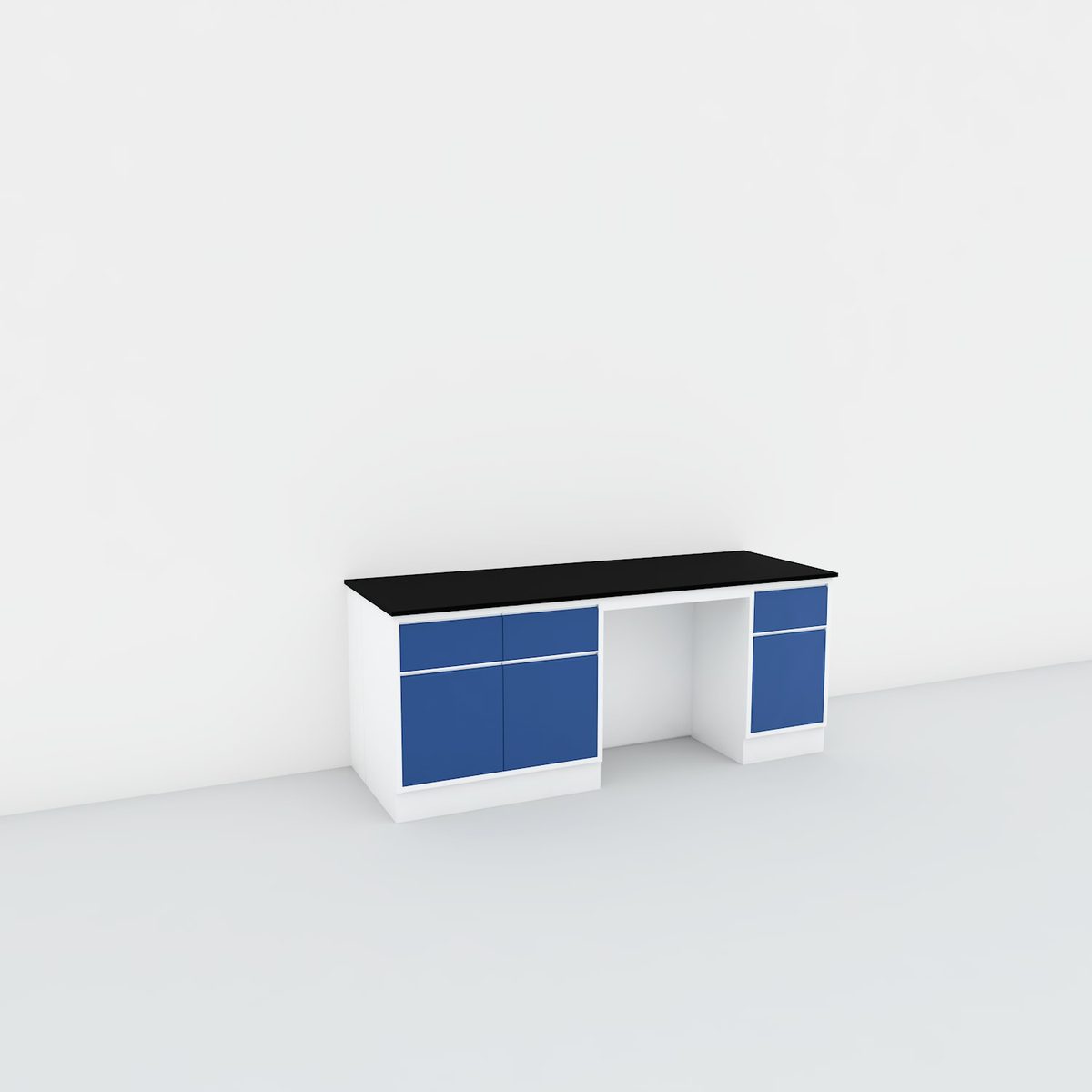 Lab Steel Wall Bench-Floor mounted product image