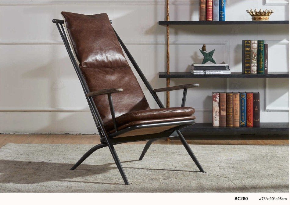 AC280 Scandinavian-Style High-Back Lounge Chair product image