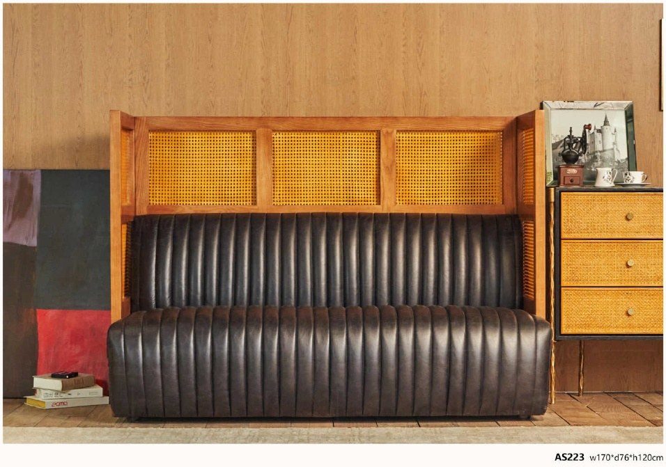 AS223 High-Back Channel-Tufted Sofa product image