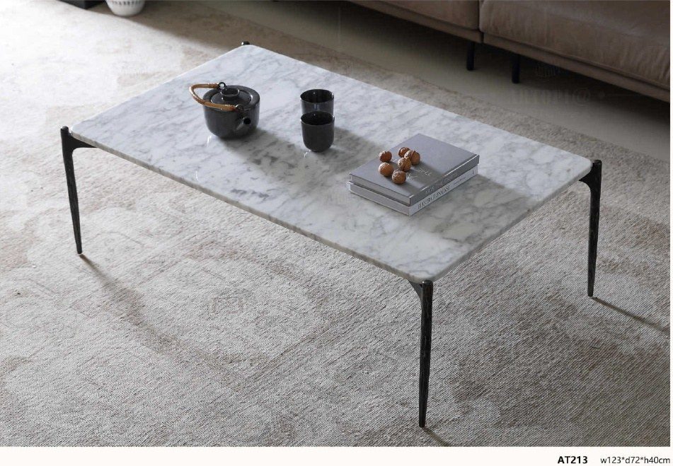 AT213 Modern Fluted Marble Coffee Table product image