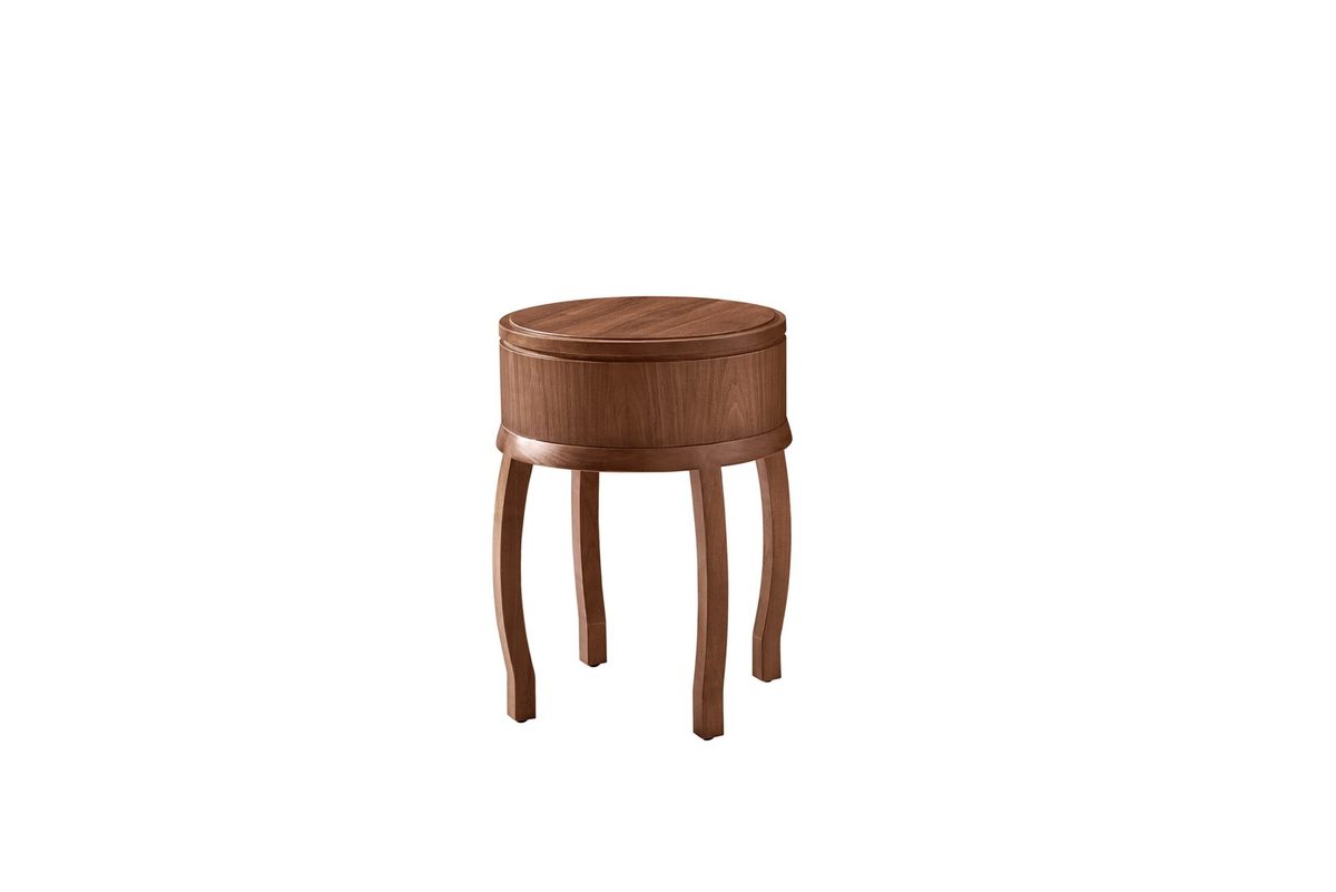 Modern Oriental SS6601 Flower Shelf | Round Solid Wood Plant Stand for Singapore Hotel & Office Reception Fit‑out product image