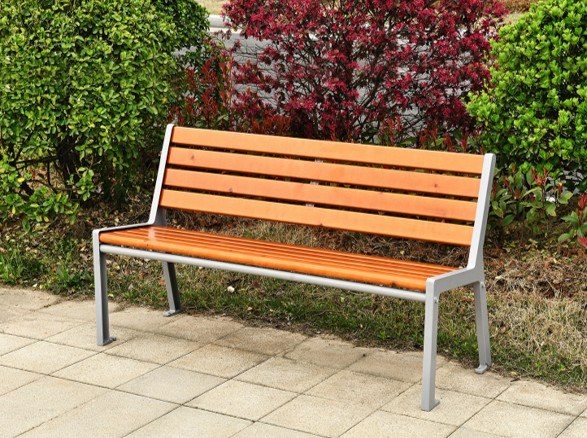 Modern H-Shape Outdoor Park Bench product image