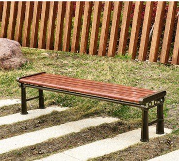 Outdoor Aluminum Alloy Bench (Modern H-Frame) product image