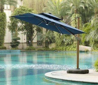 Delano Large Roman Umbrella with Warm-Light LED Strips product image