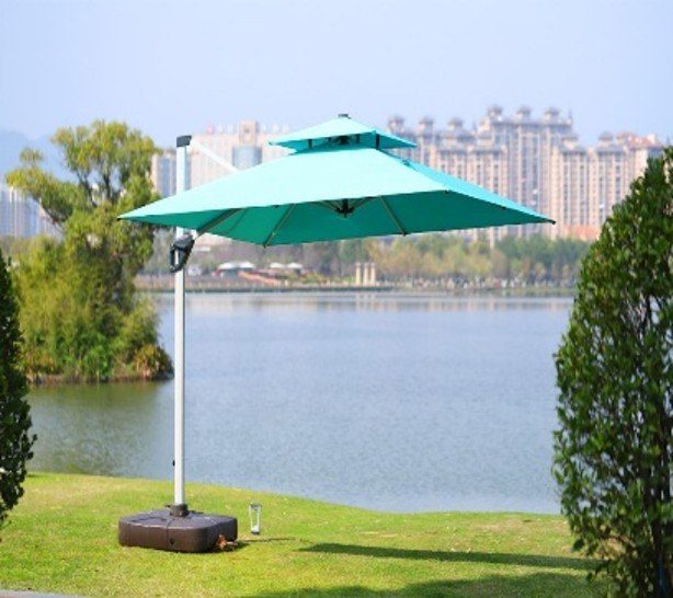 Outdoor 7052 Venice Medium Roman Umbrella (Pearl White) product image