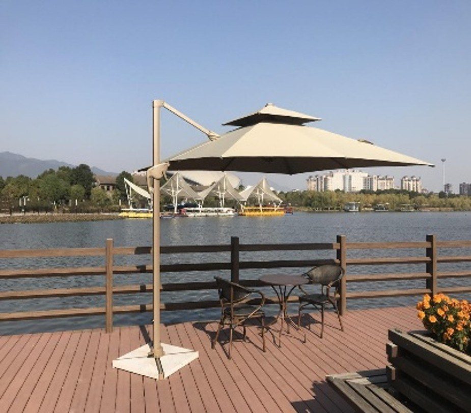 Outdoor 1089 Luxury Gold Medium Roman Umbrella Series product image
