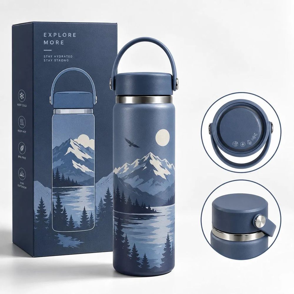 Double-Wall Vacuum Insulated Water Bottle – Vacuum Flasks & Tumblers corporate gift supplied by PANDA COLLECTIONS, Singapore
