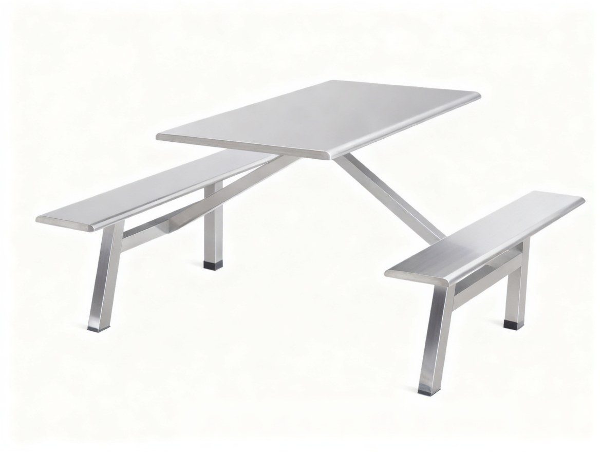 All-Stainless Steel I-Frame Canteen Set (Four-Person Bench) product image