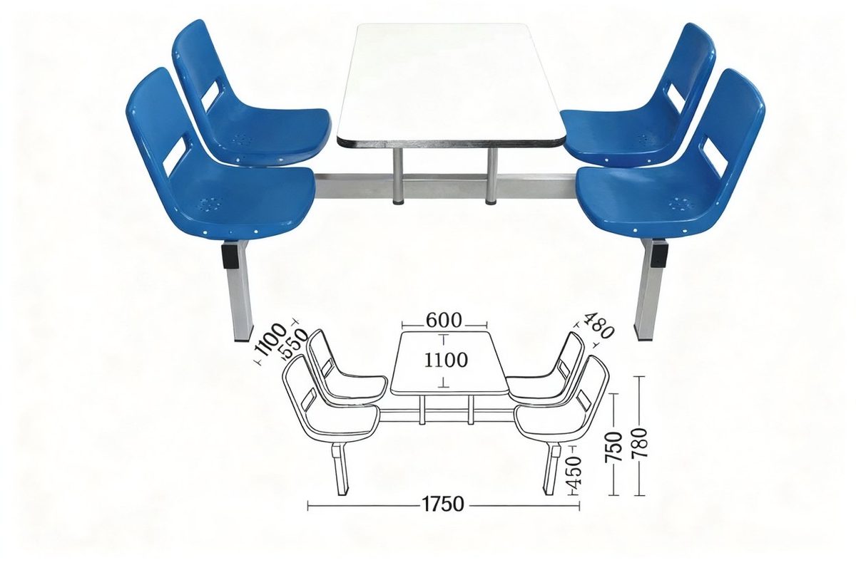 Four-Seater Canteen/Dining Set HC-4 product image